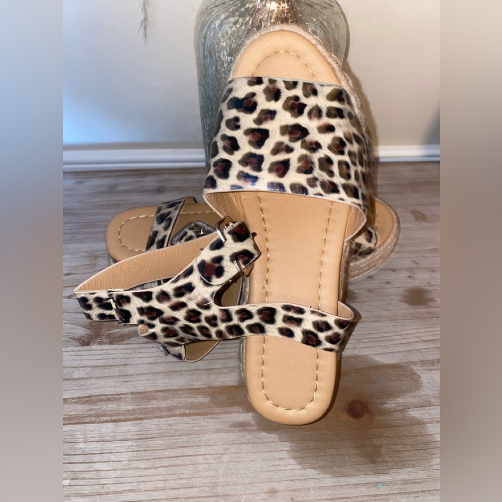 Leopard Sandals